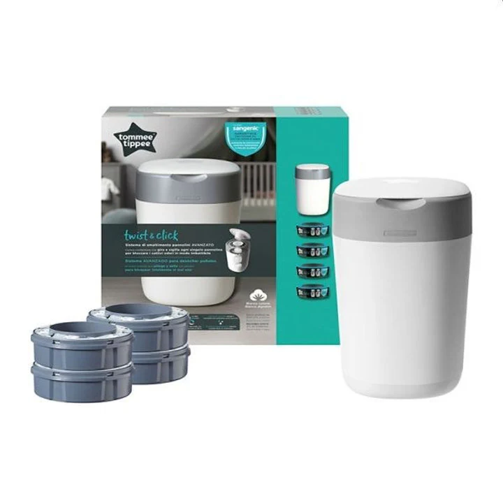 Sangenic Contentor Fraldas Twist & Click + 4 Recargas