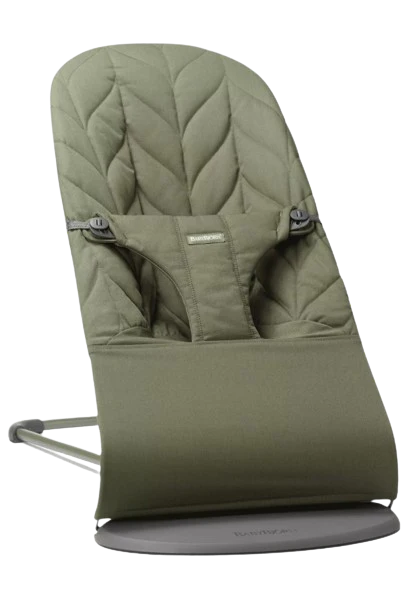 Babybjorn Espreguiçadeira Bliss Algodão Petalas Verde Escuro