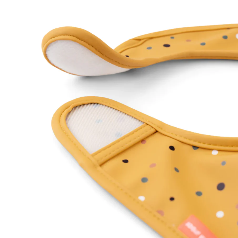 Done By Deer 2 Bib Velcro Raffi Mustard