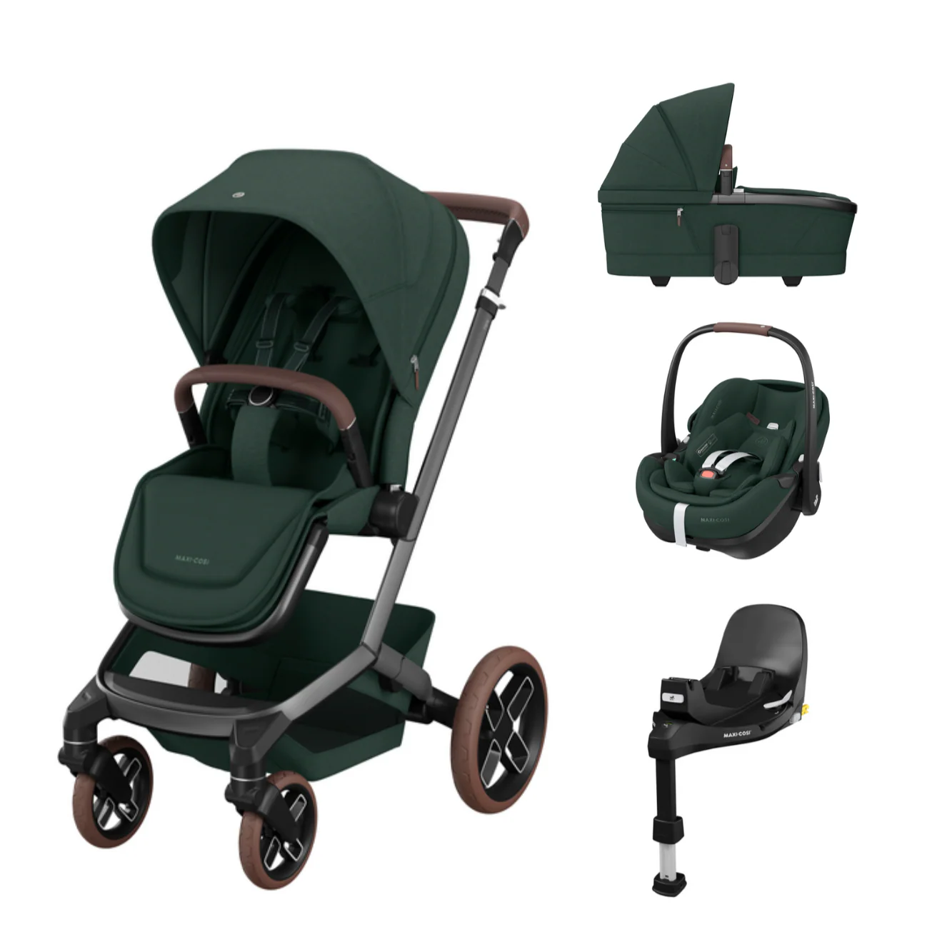 Maxi Cosi Pack Fame Twillic Green