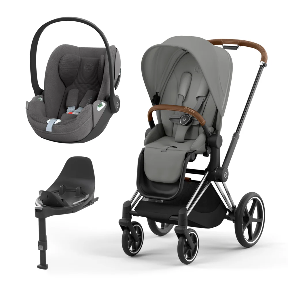 Cybex Chrome Brown Sepia Black + Cloud T Plus cb + base t
