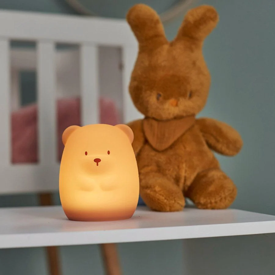 Nattou luz presença silicone urso 12cm