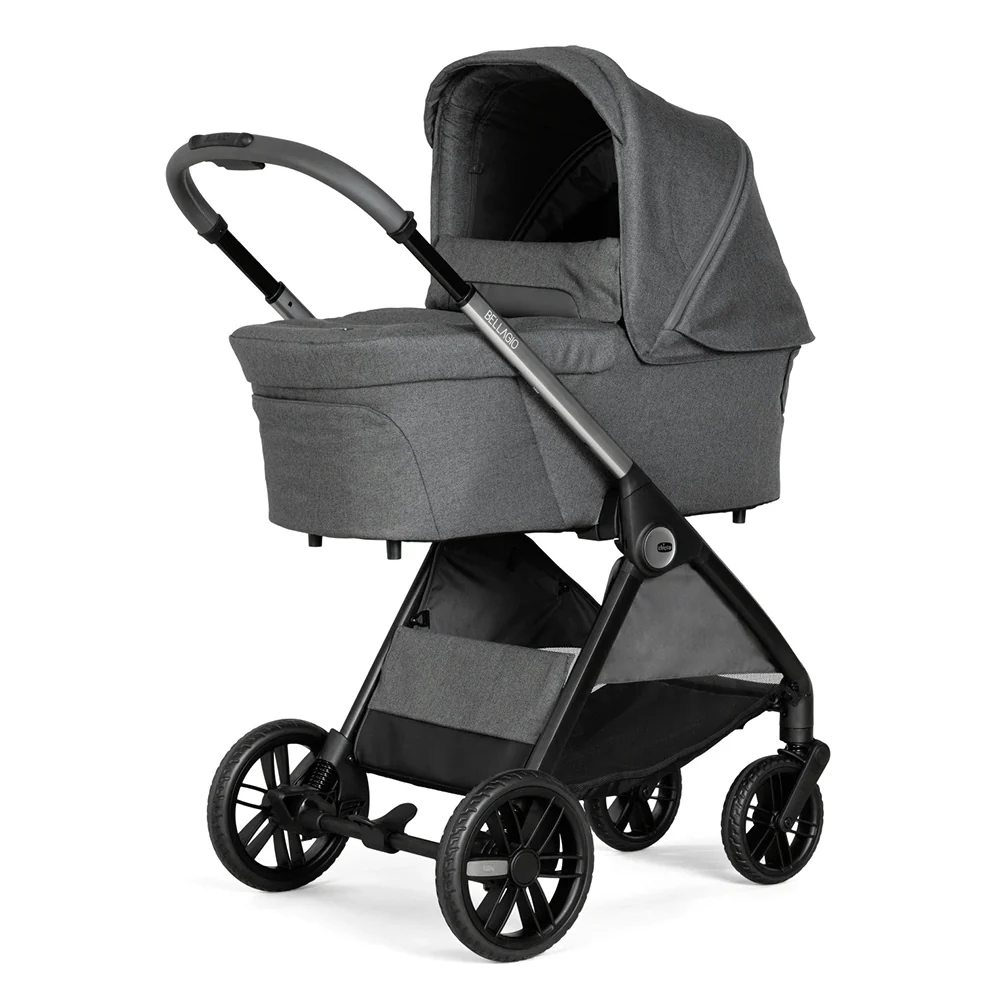 Chicco Trio Belleagio Flexi c/ First Recline Black Satin+ Base Full 360