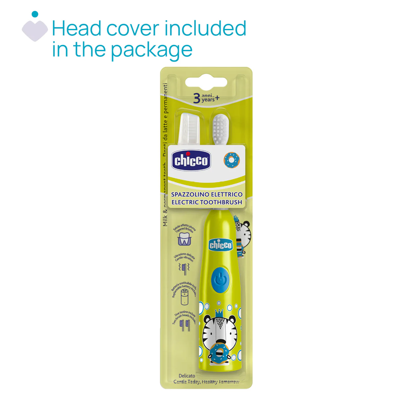 Chicco Escova Electrica Tigre Amarelo 3 Anos+