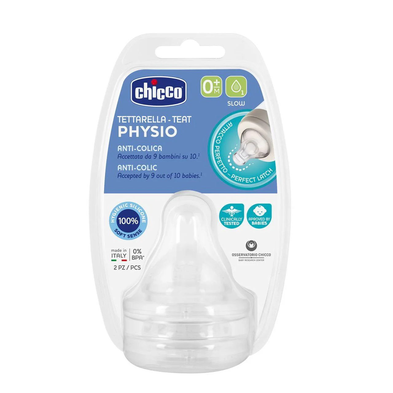 Chicco tetina physio fluxo normal 0m+