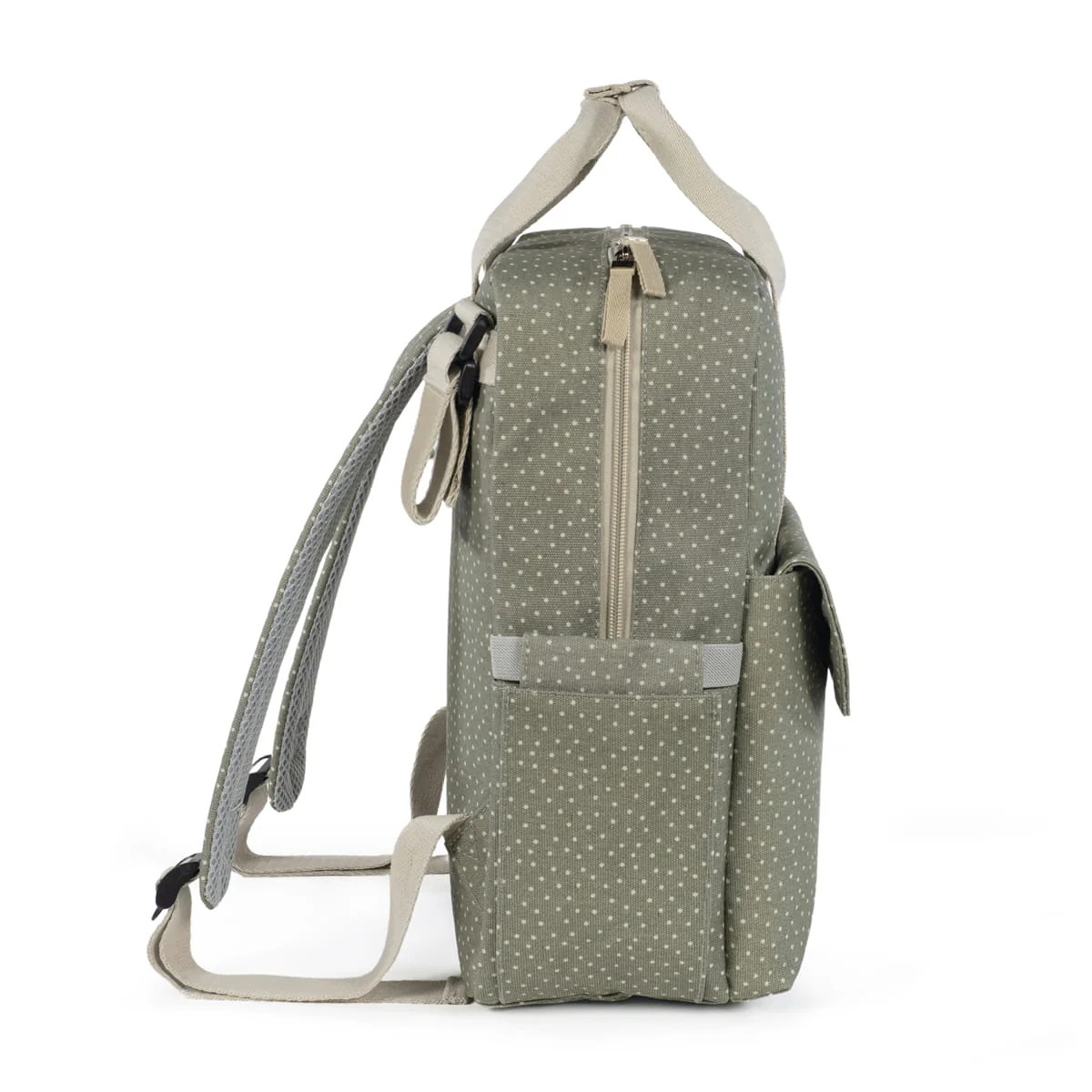 Walking Mum Mochila Poppy Dots Musgo