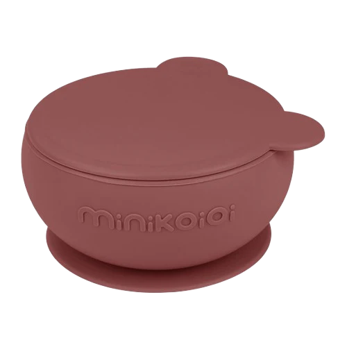 Minikoioi Taça com Tampa Bordeaux