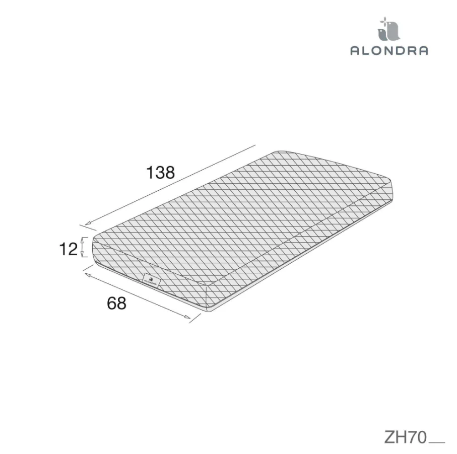 Alondra Convertível ZEN c/ Cama + Têxteis 147 + Colchão