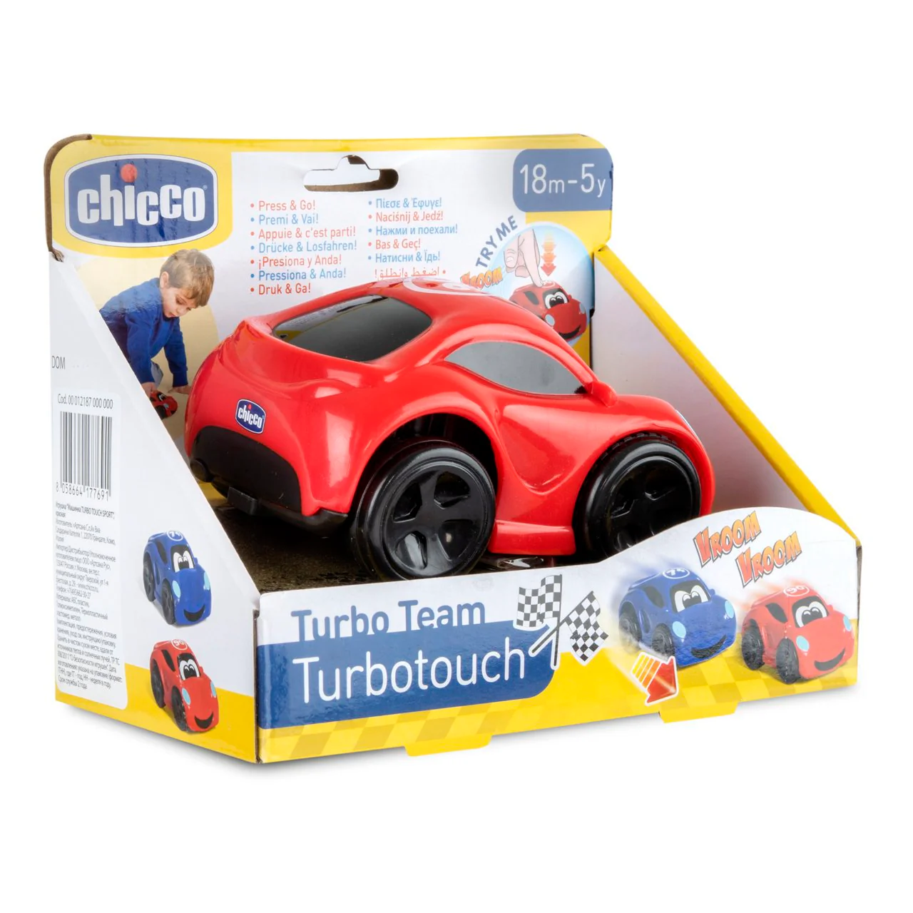 Chicco Carrinho Turbo Touch Sport Vermelho