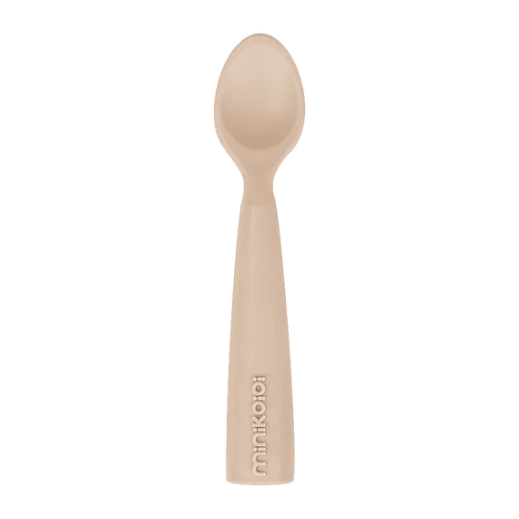 Minikoioi Colher em Silicone Bubble Beige