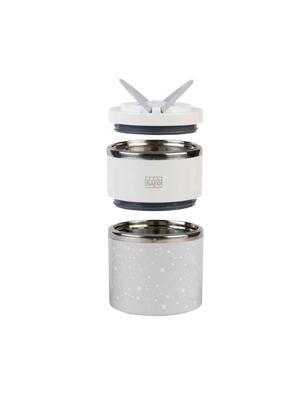 Saro Termo Multi-Secção Galáxia Rosa 820 ml