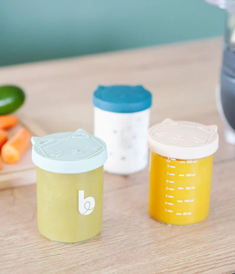 Babymoov ISY Bowls - Conjunto 6 Recipientes de Vidro 250 ml