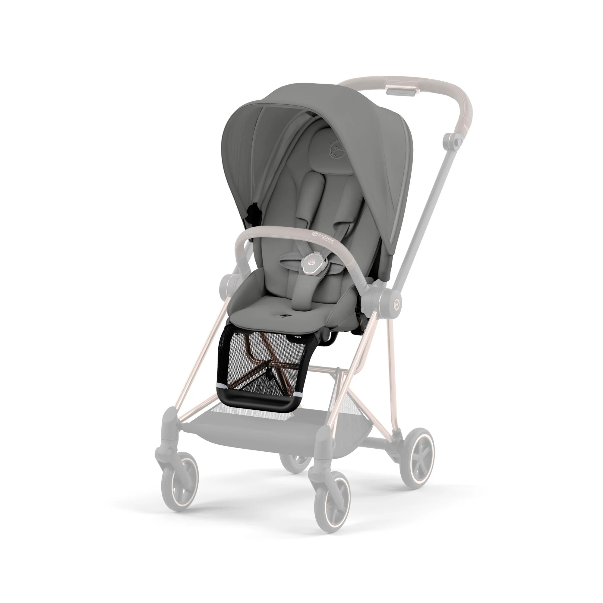 Cybex Mios Rosegold Mirage Grey + Cloud T Plus Mirage Grey