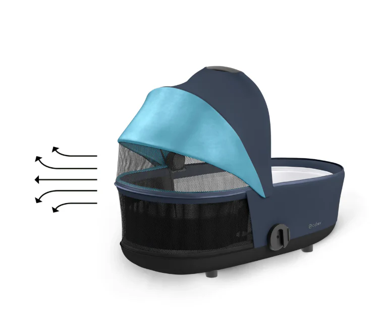 Cybex Mios Chrome Brown Seat Pack e Alcofa Lux Dark Blue