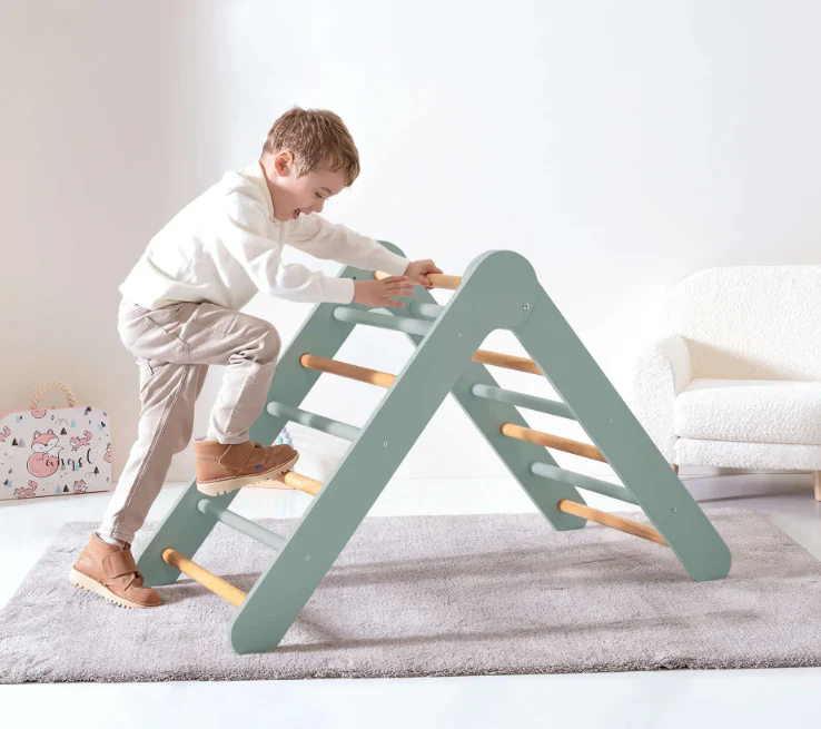 Alondra Triangulo de Aprendizagem Pikler Montessori Branco