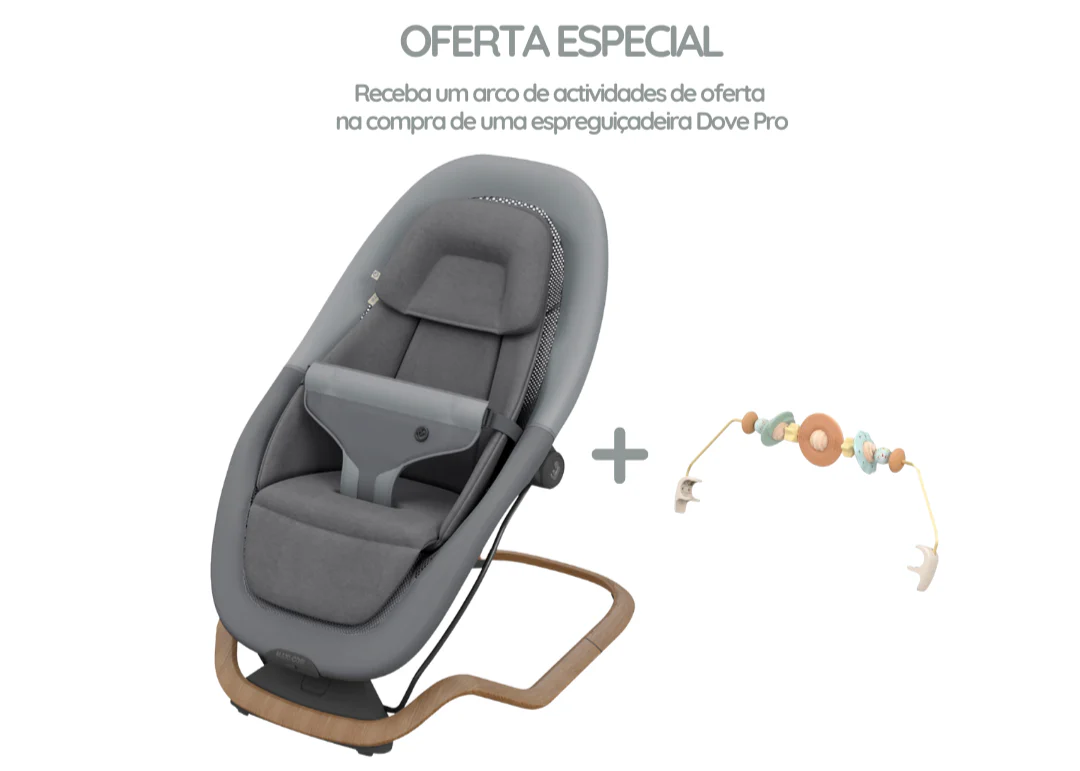 Maxi Cosi Dove Pro Elegance Graphite com Arco de Atividades