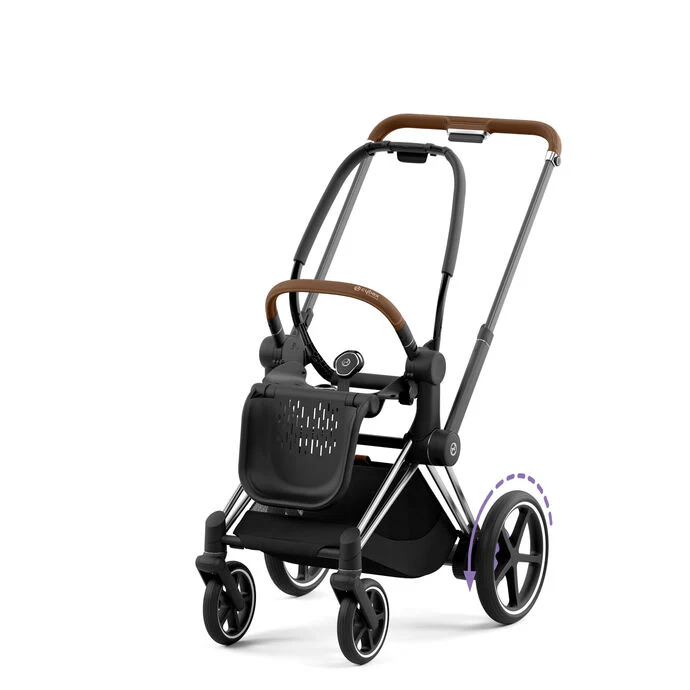 Cybex e-priam assento & chassi chrome brown