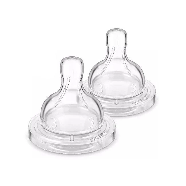 Philips avent 2 tetinas classic + fluxo médio 3 furos