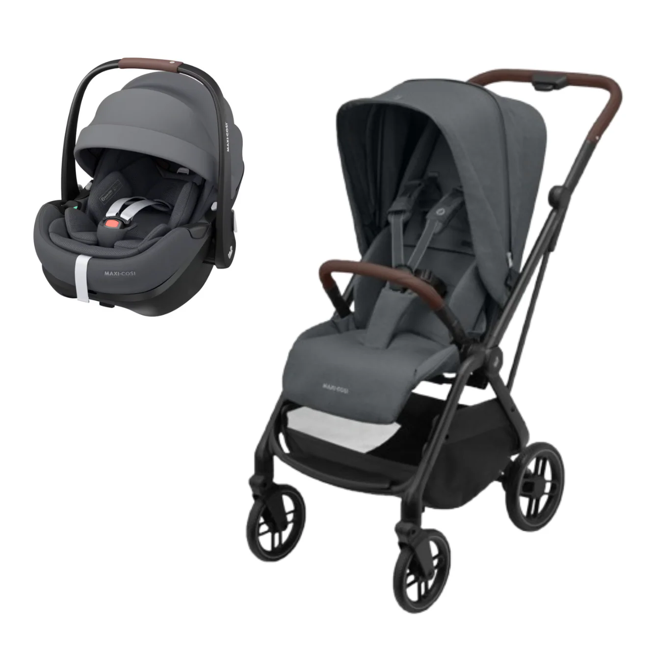 Maxi Cosi Leona 2 Twillic Graphite + Pebble 360 Pro2 Graphite