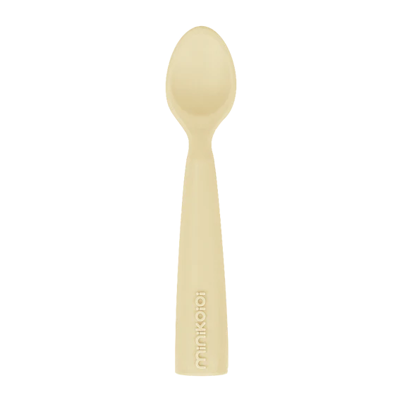 Minikoioi Colher em Silicone Amarela