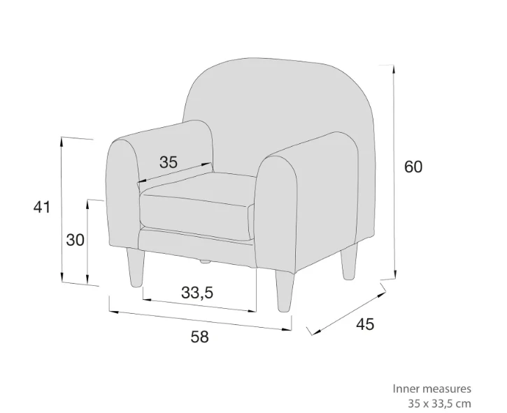 Alondra Poltrona Infantil Individual Mostarda