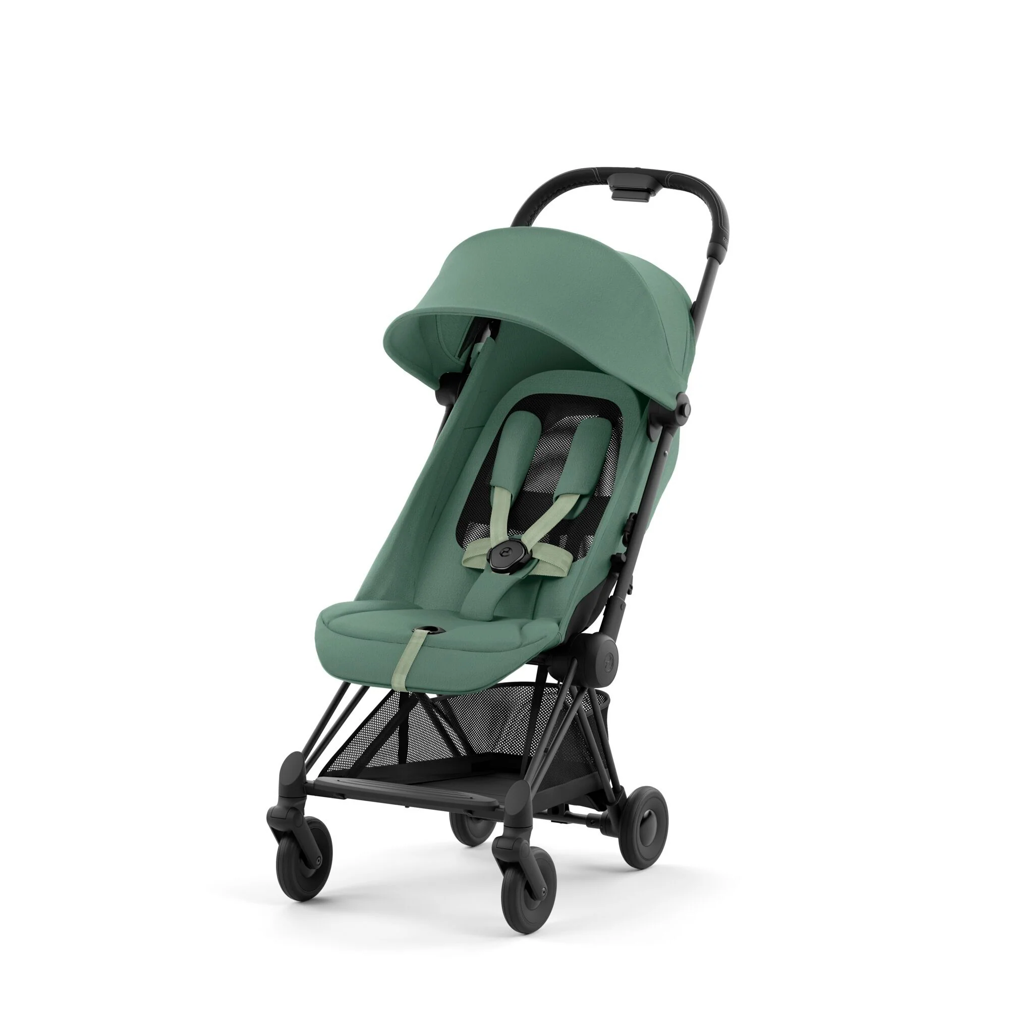 Cybex Coya Matt Black Leaf Green