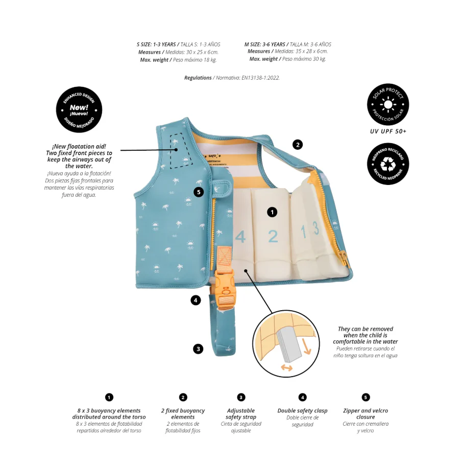 Saro Colete de Aprendizagem Sea La Vie Tam. S