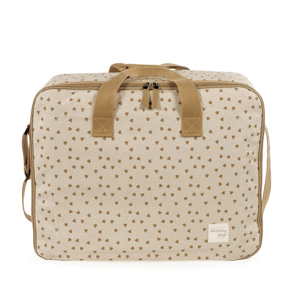 Walking Mum Mala de Maternidade Poppy Hearts Canela