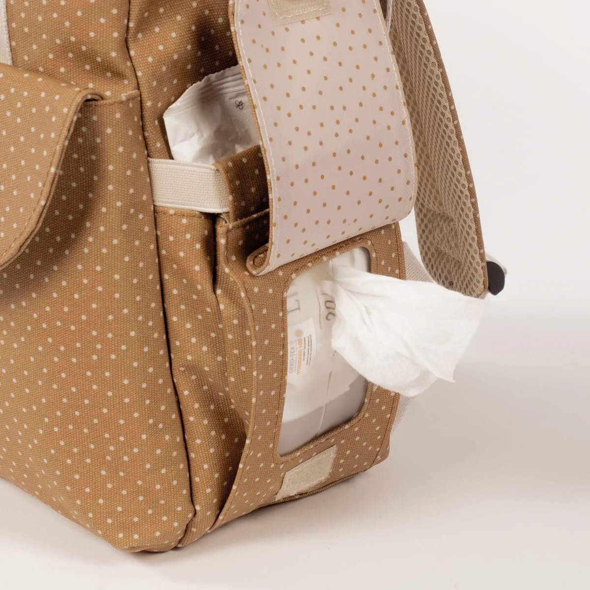 Walking Mum Mochila Poppy Dots Canela