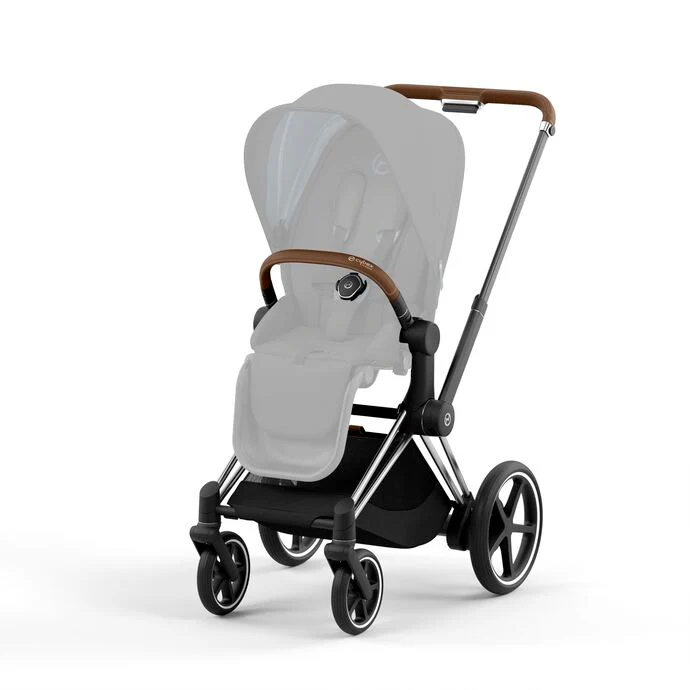 Cybex e-priam assento & chassi chrome brown