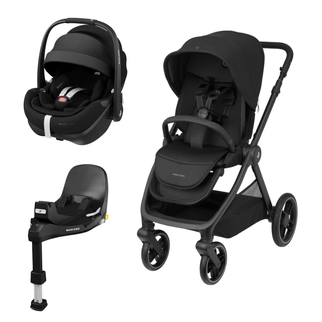 Maxi Cosi Oxford Twillic Black + Pebble 360 Pro2 Black + Base 360 Pro