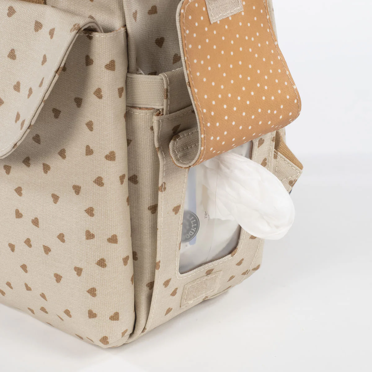 Walking Mum Mochila Poppy Hearts Canela