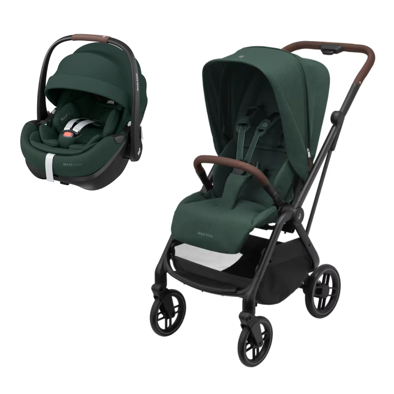 Maxi Cosi Leona 2 Twillic Green + Pebble 360 Pro2 Green