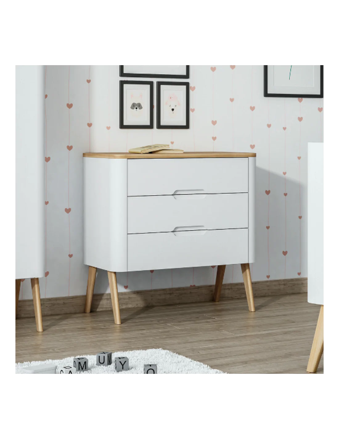 Trama Cómoda Maxi Round Branco Mate Tola