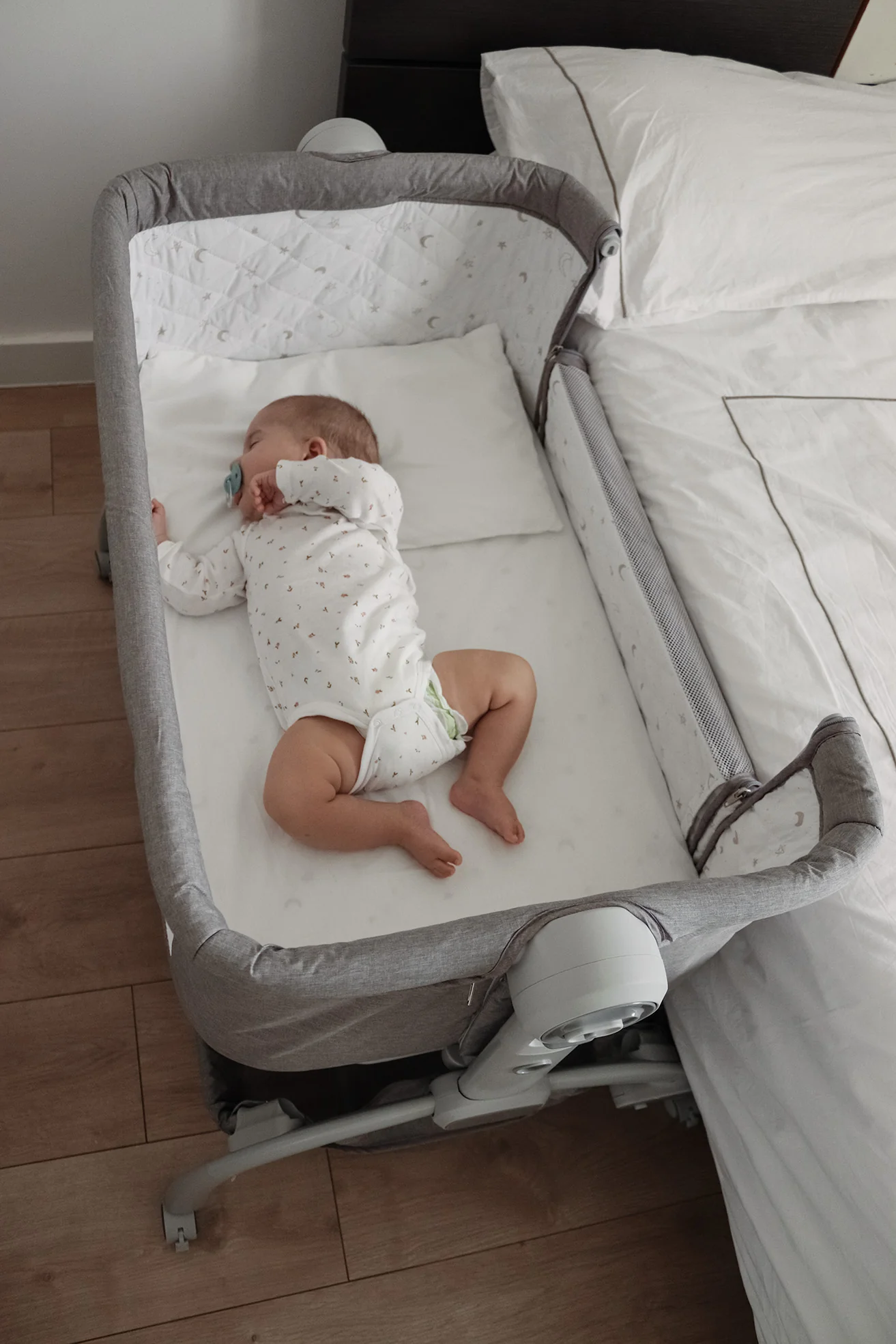 Carbebé Berço Co-Sleep Mini Bed Cinza Claro