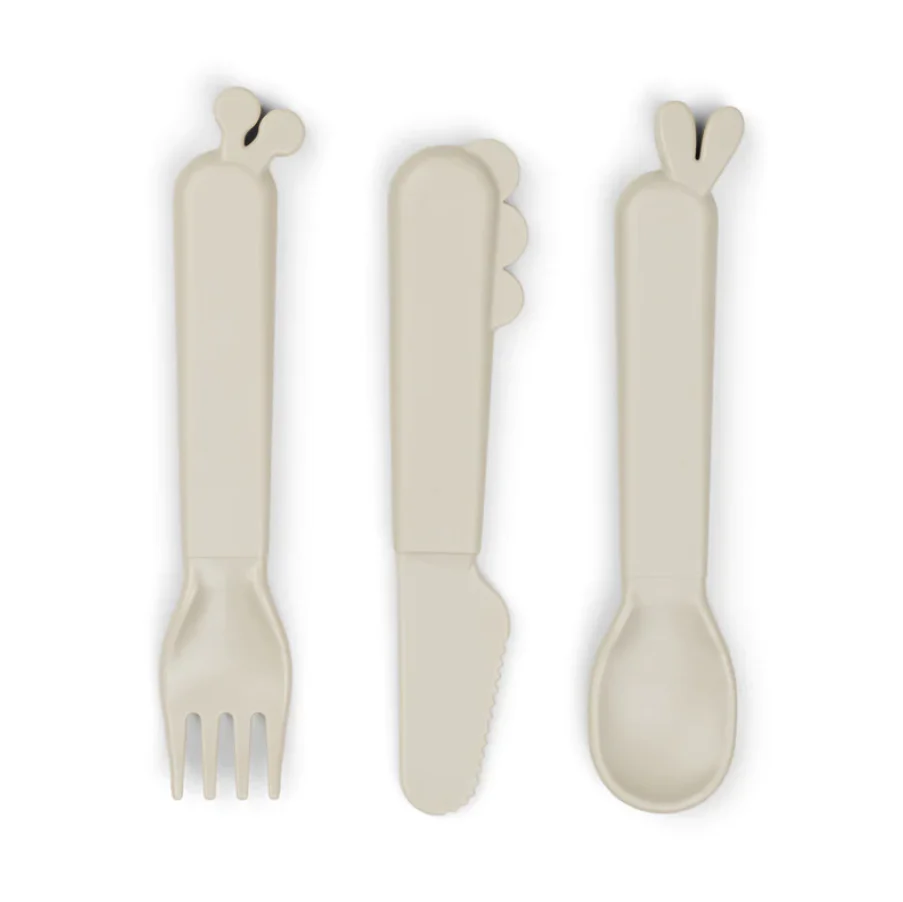 Done By Deer Conjunto de Talheres Deer Friends Sand