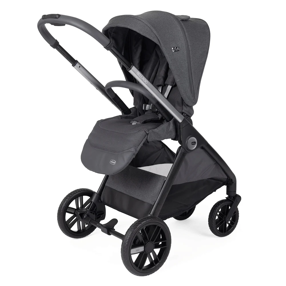 Chicco Duo Bellagio com First Recline Black Satin + Base iFull 360