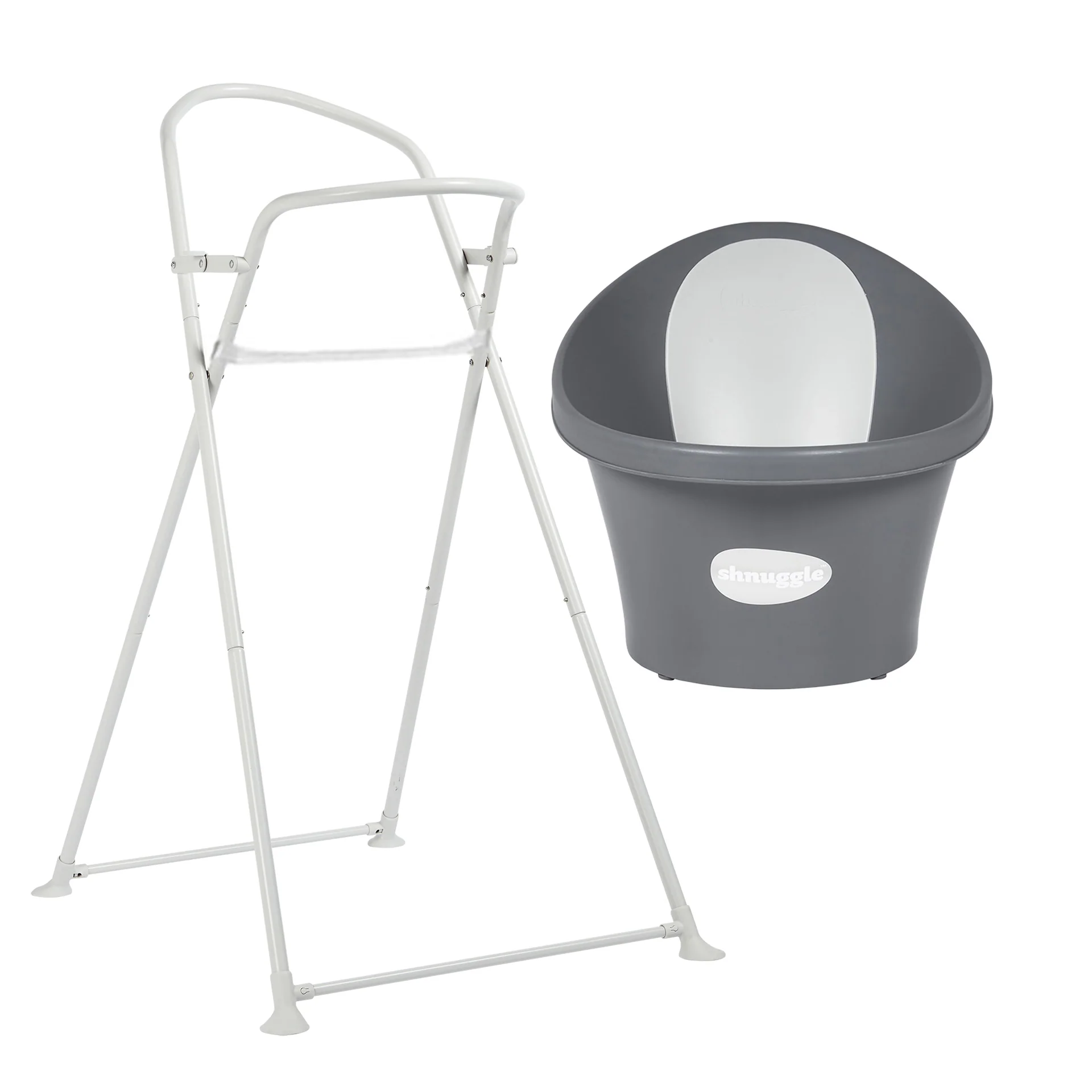 Shnuggle banheira Cinza + Suporte