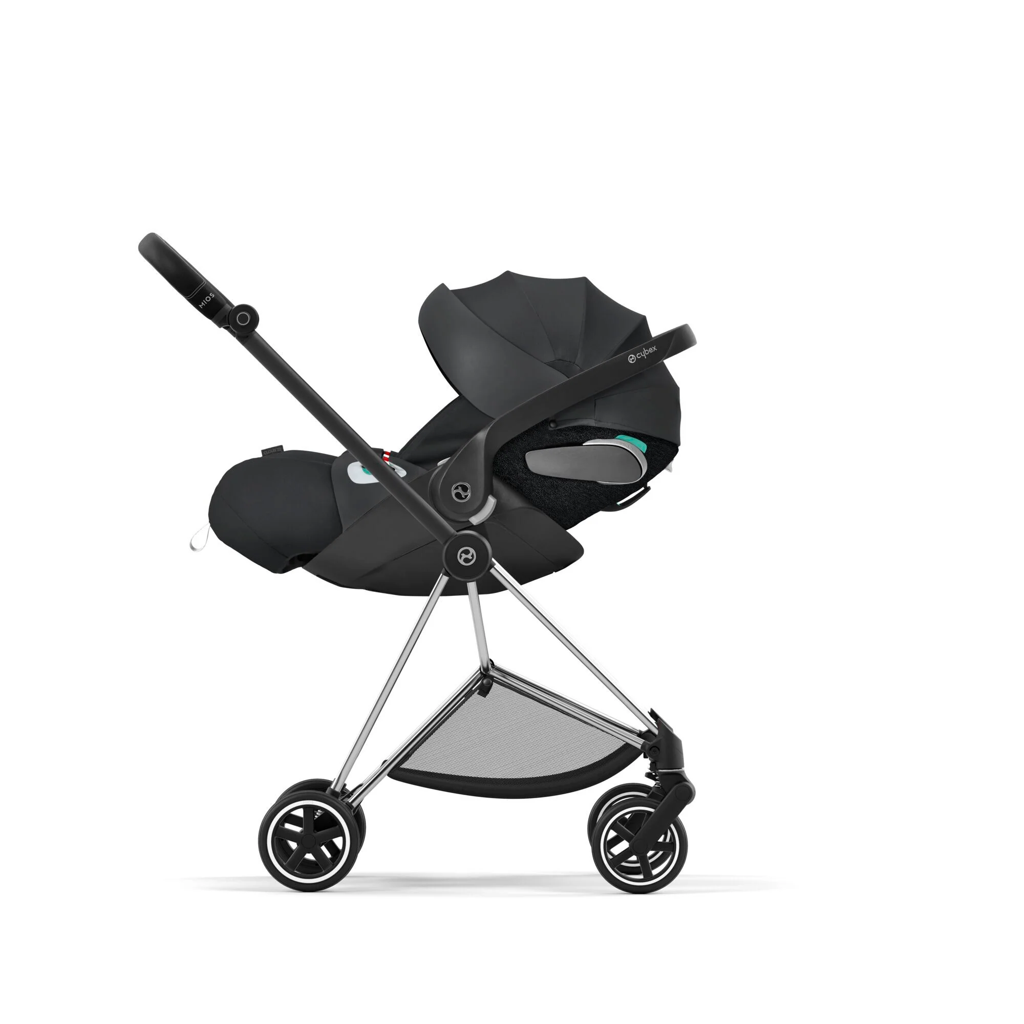 Cybex Mios Assento & Chassi Chrome Black