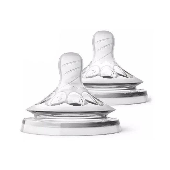 Philips avent 2 tetinas natural fluxo lento 2 furos