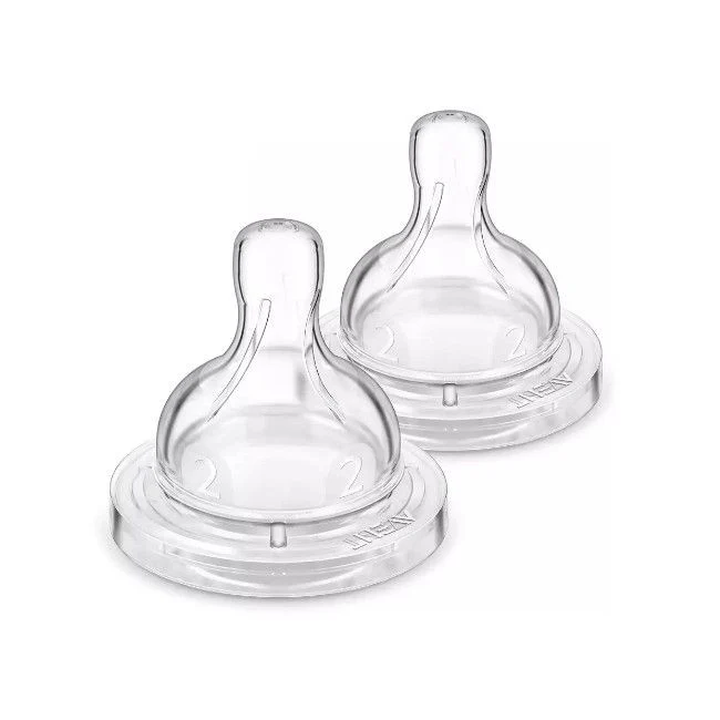Philips avent 2 tetinas classic + fluxo lento 2 furos