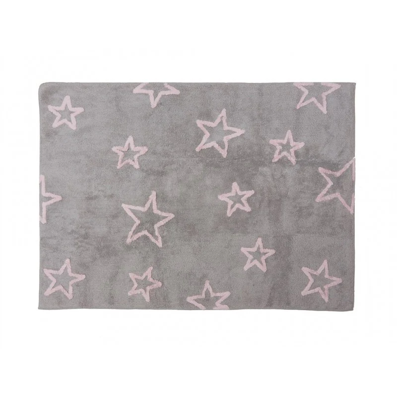 Aratextil tapete estrela gris rosa 120x160