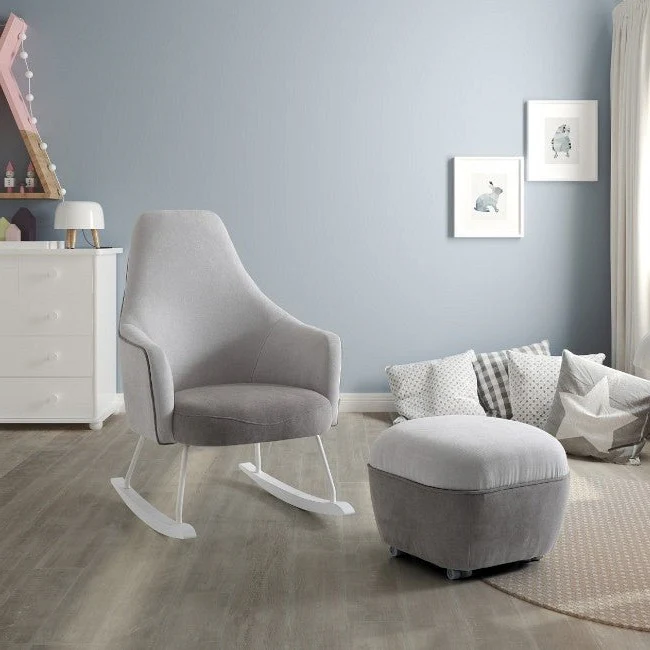 Micuna Poltrona Amamentação Moom Cinza Claro Cinza Escuro