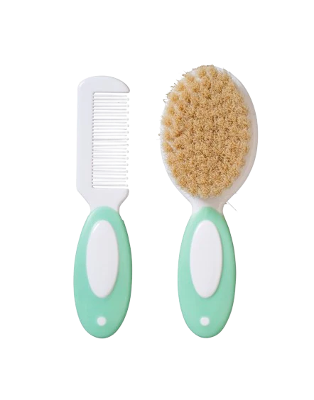 Saro Escova e Pente de Cerdas Naturais Mint