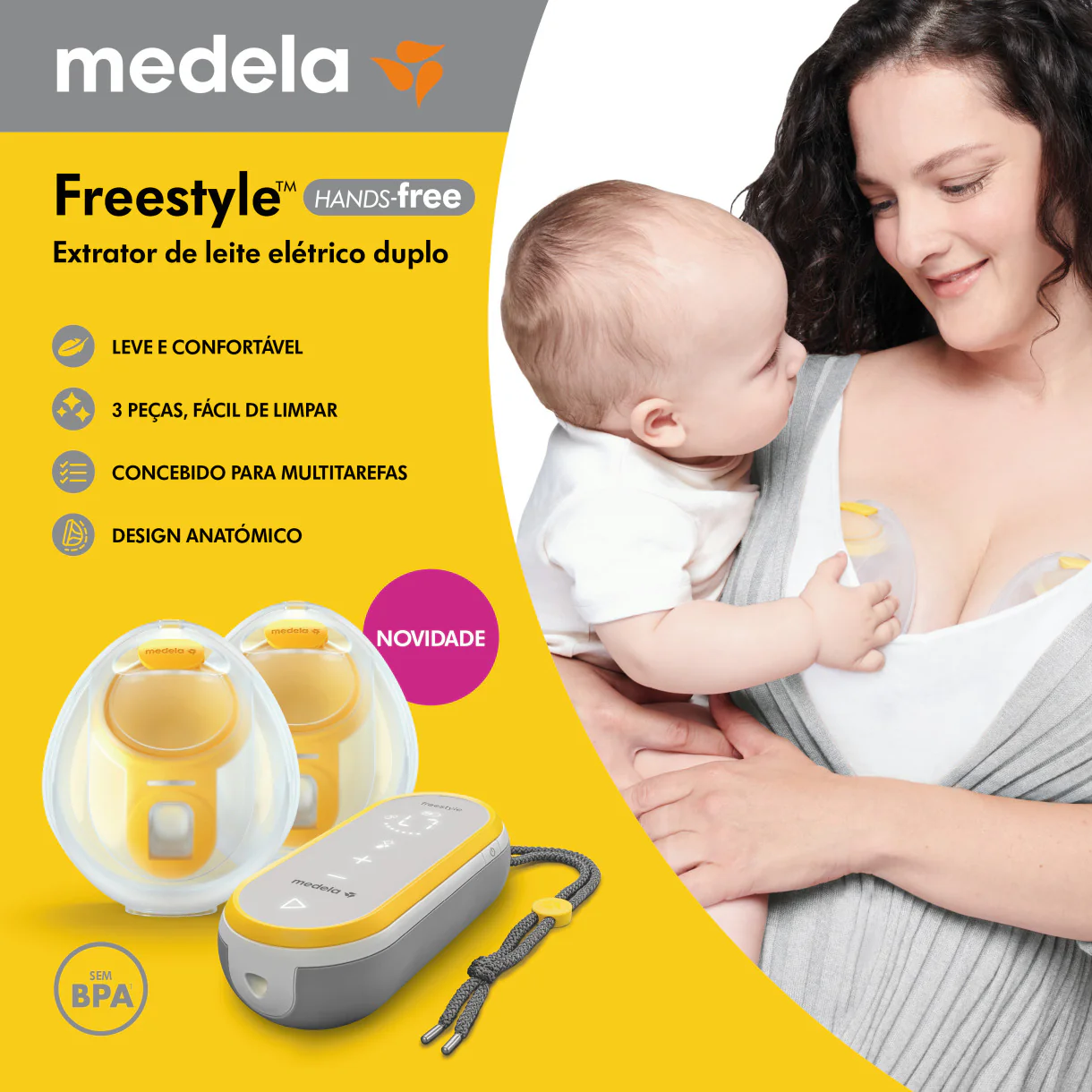Medela bomba extracção freestyle hands free