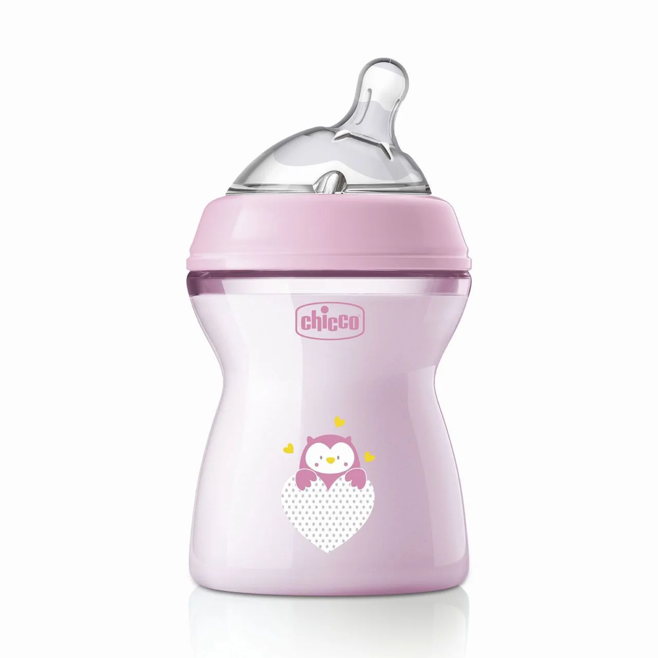 Chicco biberão natural feeling rosa 250 ml