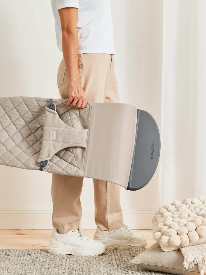 Babybjorn Espreguiçadeira Bliss Algodão Sand Grey