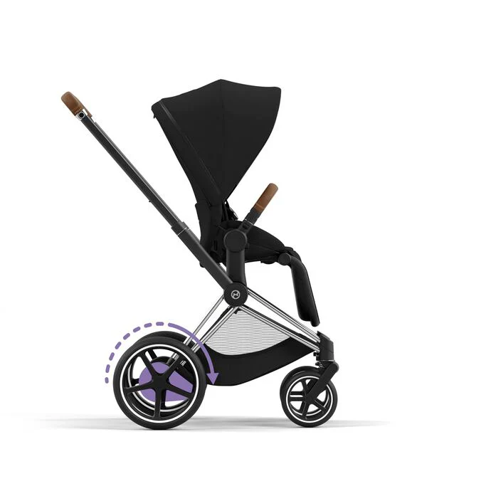 Cybex e-priam assento & chassi chrome brown