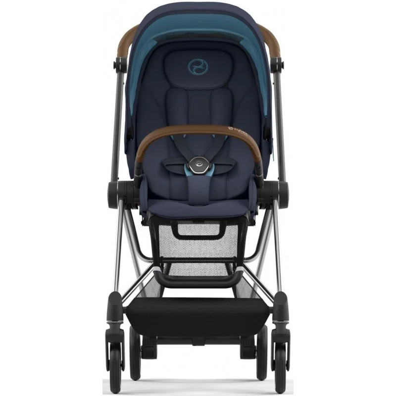Cybex Mios Chrome Brown Seat Pack e Alcofa Lux Dark Blue
