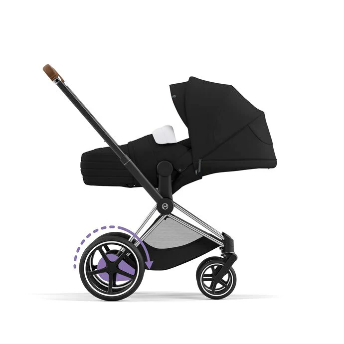 Cybex e-priam assento & chassi chrome brown